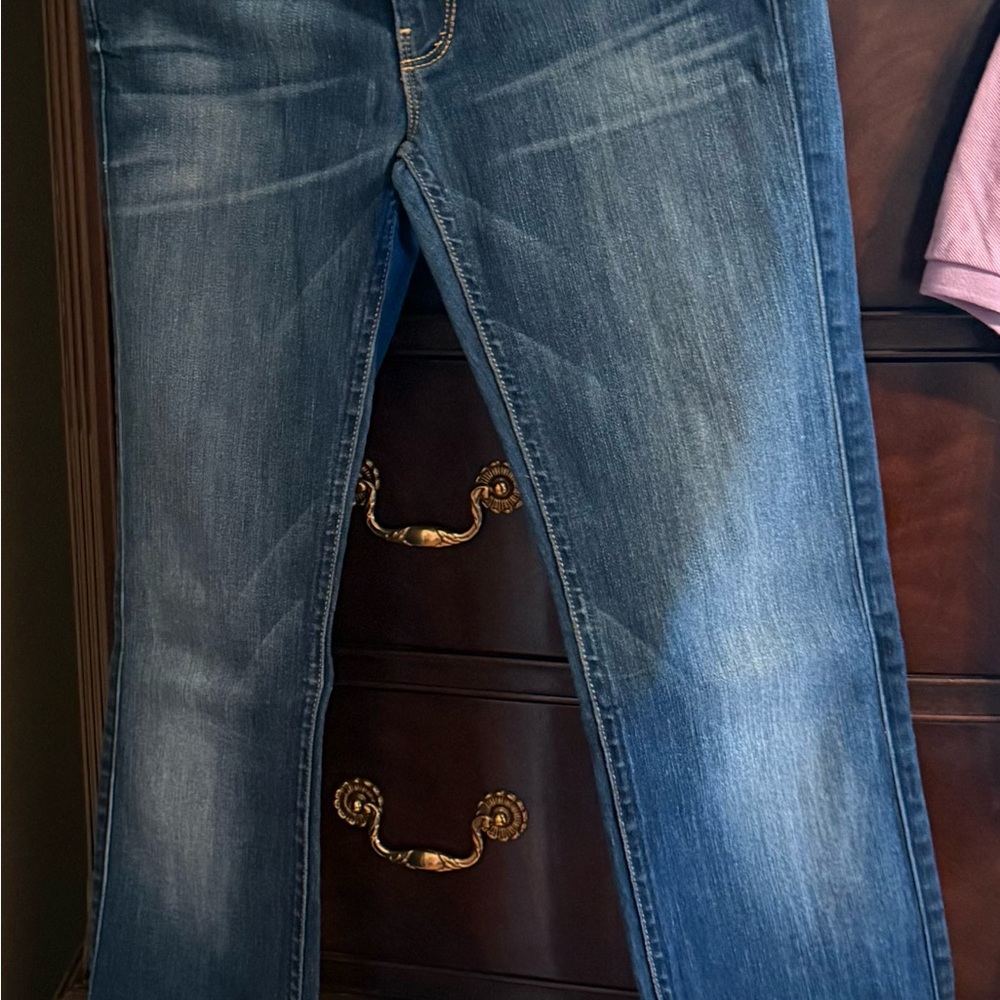 7 for All Mankind straight leg dark wash - Picture 6 of 7